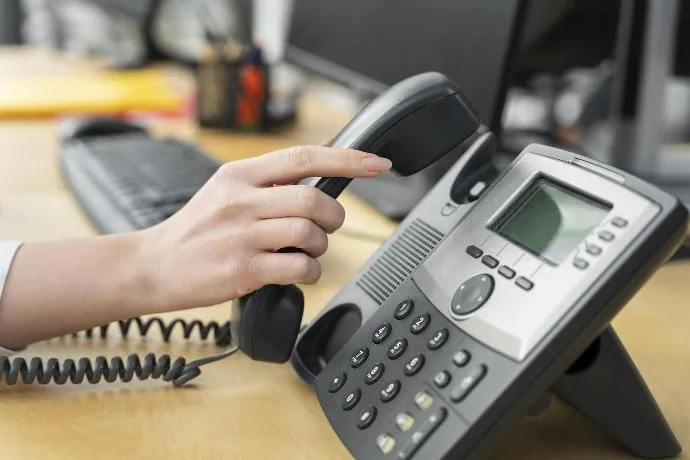 Combiné téléphonique de bureau